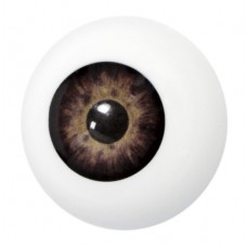 Grimas Artificial Eye plastic application item, 27 mm  Brown 1001, GSFX-EYE-1001